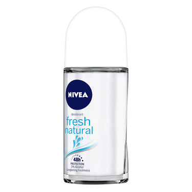NIVEA Lip Balm, Soft Rose, 4.8g And NIVEA Deodorant Roll On, Fresh Natural, 50ml
